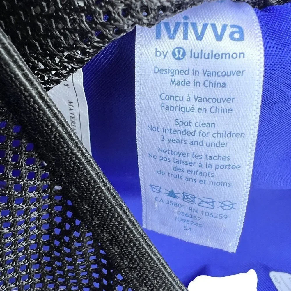 Ivivva by Lululemon Black Bringing it Quilted Backpack